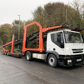 60 PLATE IVECO 450 EURO 5 WITH 11 CAR LOHR UNDER 4 MTS