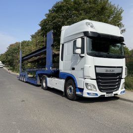 DAF XF 460 EURO 6 Super Space Cab twin pipe test June 24 with TE 8 CAR Good decks winch mount test till Jan 24